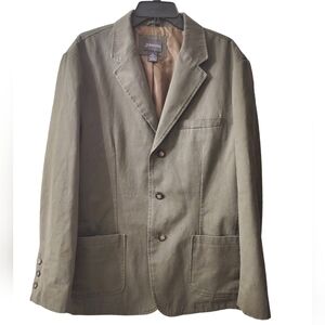 Mens St John’s Bay Army Green Sports Coat Jacket Size L